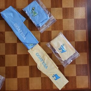 GOAT USA Head Tie (Pack of  4) Light Blue & Yellow